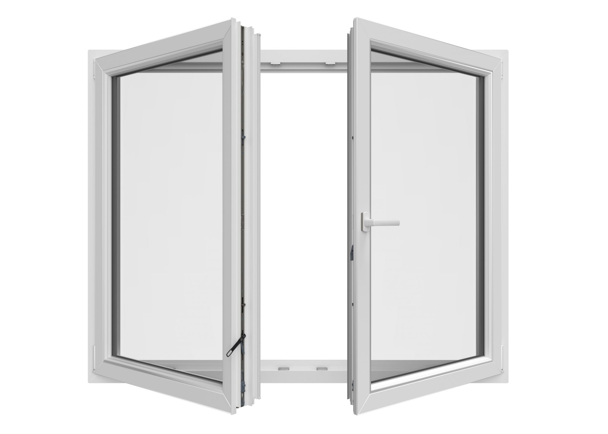 open flying mullion window